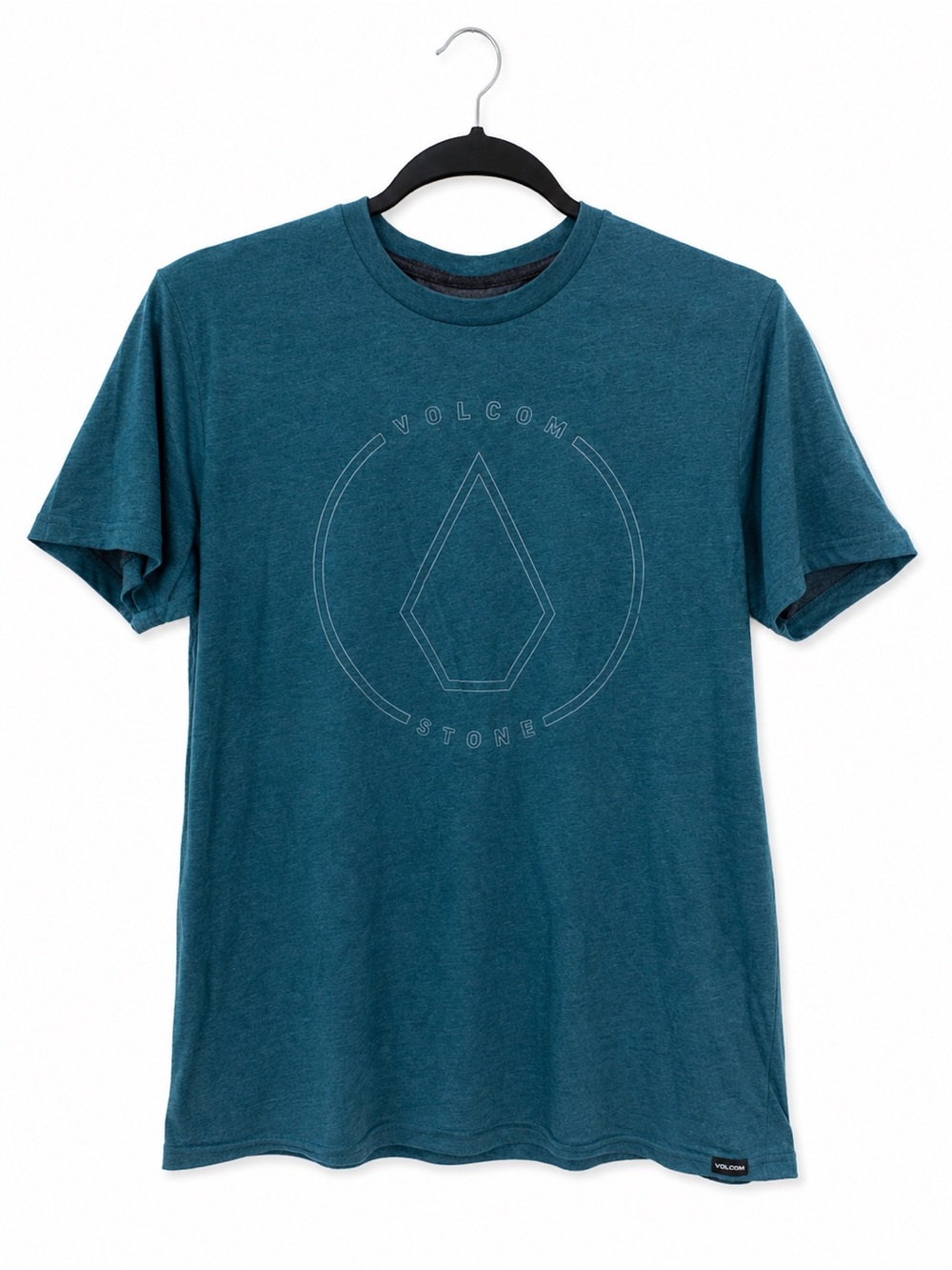Volcom Stone Logo Graphic T-Shirt Boys Teal Heather Modern Fit Skate‎ Surf XL
